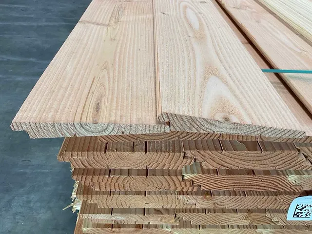 Douglas plank zweeds rabat 300x19.5x1.2/2.7 cm (35x) - afbeelding 5 van  7
