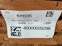 Douglas plank zweeds rabat 300x19.5x1.2/2.7 cm (35x) - afbeelding 6 van  7