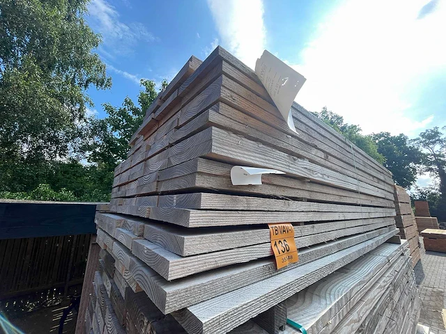 Douglas planken fijnbezaagd 2000x200x22mm (88x) - afbeelding 4 van  4