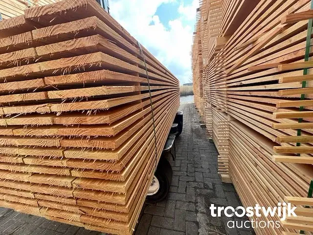 Douglas planken fijnbezaagd 22x200mm, lengte 400cm - afbeelding 2 van  3