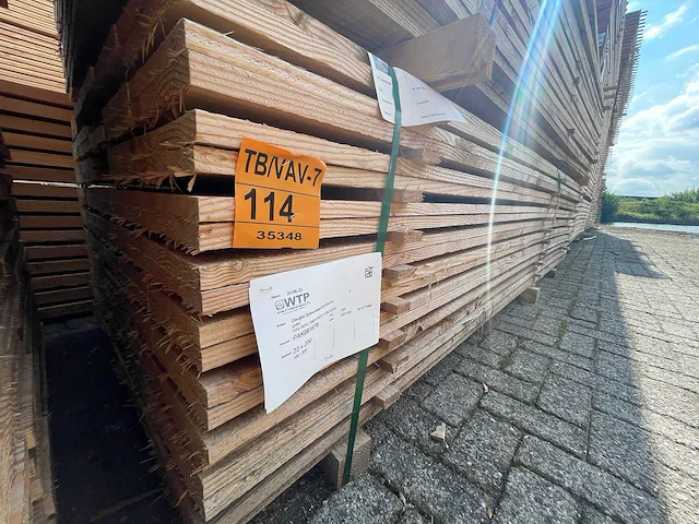Douglas planken fijnbezaagd 3000x200x22mm (100x) - afbeelding 4 van  4
