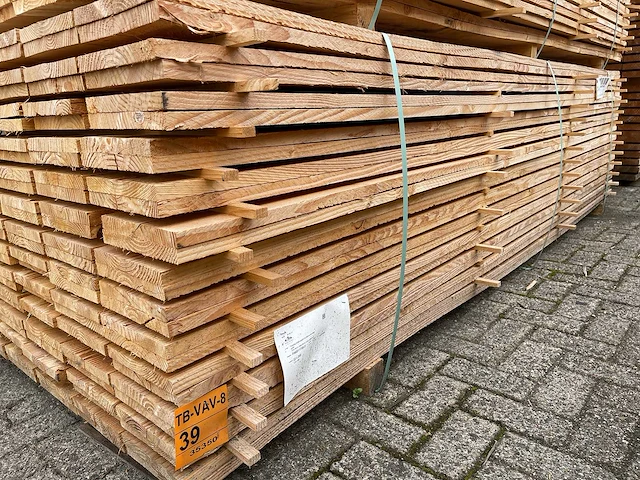 Douglas planken fijnbezaagd 3000x200x22mm (130x) - afbeelding 4 van  4