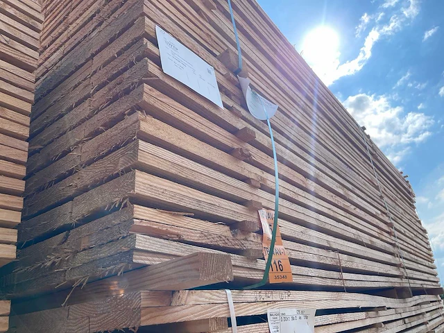 Douglas planken fijnbezaagd 4000x200x22mm (50x) - afbeelding 4 van  4