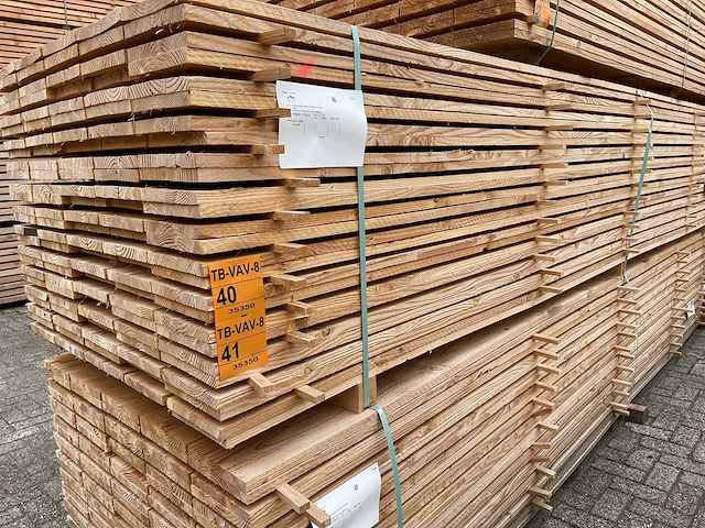 Douglas planken fijnbezaagd 4000x200x22mm (65x) - afbeelding 4 van  4