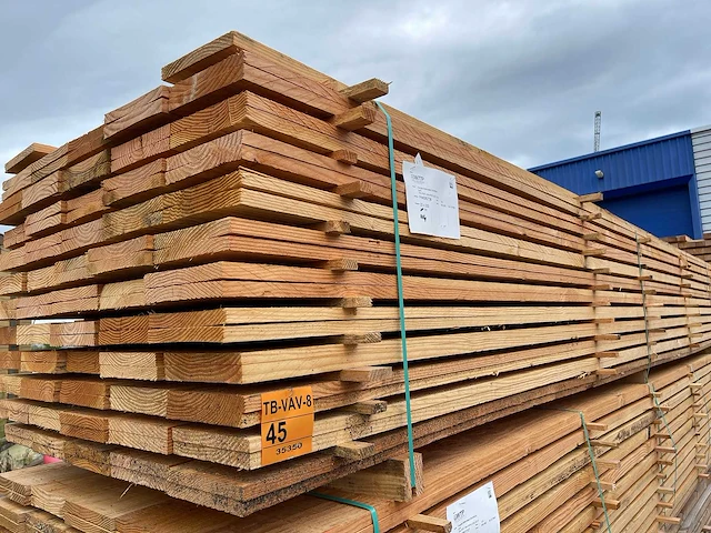 Douglas planken fijnbezaagd 5000x200x22mm (114x) - afbeelding 4 van  4