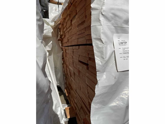 Douglas planken geschaafd 18x145mm, lengte 300cm (180x) - afbeelding 2 van  2