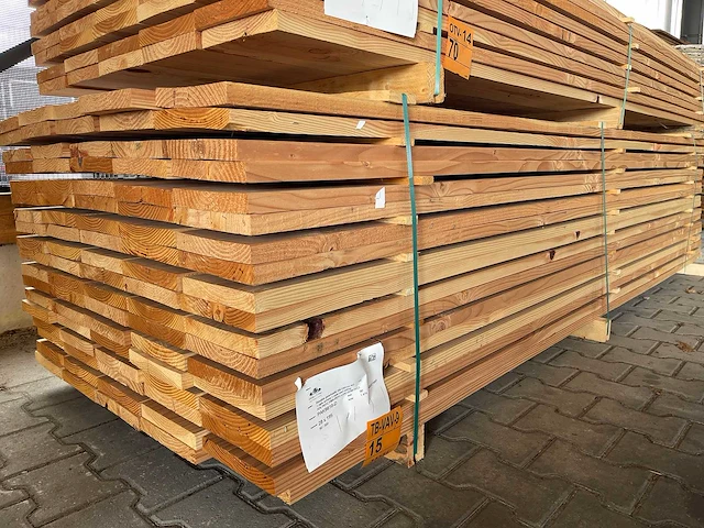 Douglas planken geschaafd 3000x195x28mm (90x) - afbeelding 4 van  4