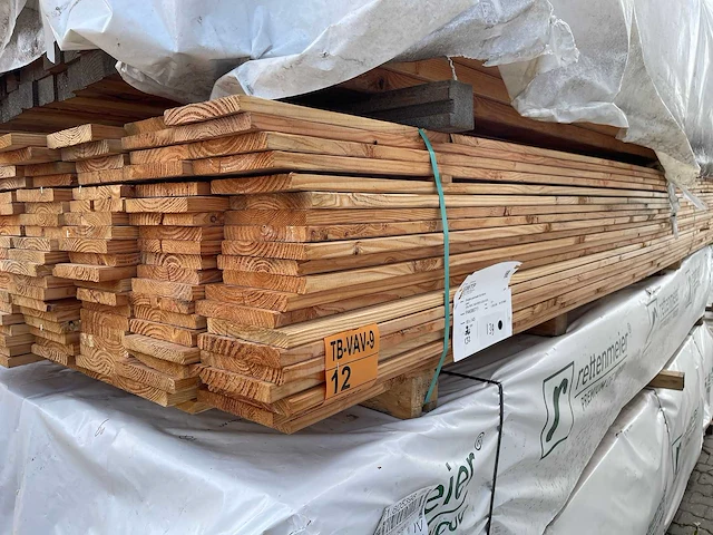 Douglas planken geschaafd 5000x145x18mm (84x) - afbeelding 4 van  4