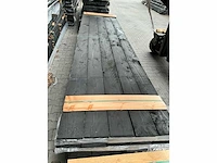 Douglas planken zwart gespoten 24x200mm, lengte 400cm (40x) - afbeelding 2 van  3