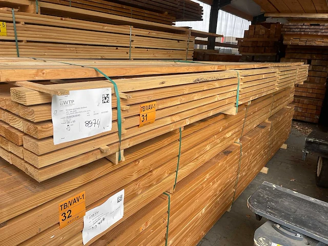 Douglas regels geschaafd 38x89mm, lengte 500cm (58x) - afbeelding 2 van  3