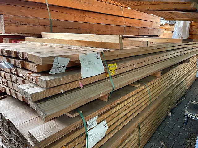 Douglas regels geschaafd 5000x85x40mm (78x) - afbeelding 2 van  2
