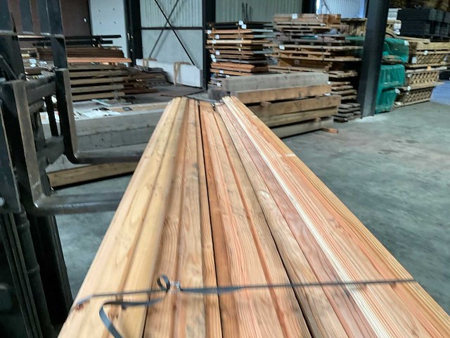 Douglas rombus profiel plank 400x14,5x2,8 cm (26x) - afbeelding 16 van  16