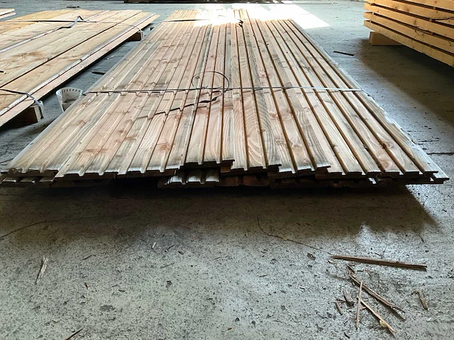 Douglas triple profiel geschaafd 300x14x1,6 cm (16x) - afbeelding 3 van  4