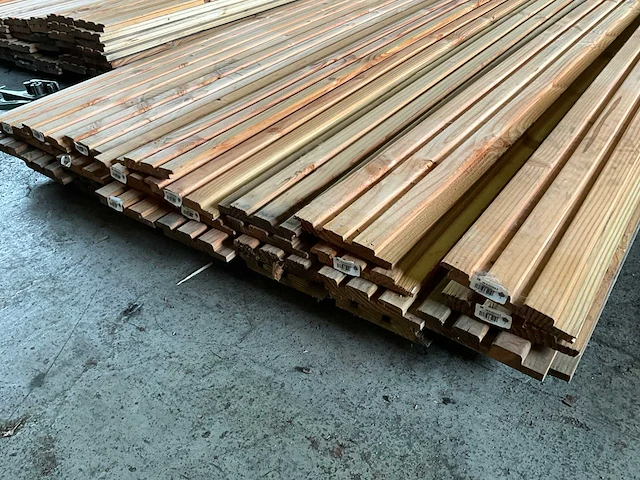 Douglas triple profiel geschaafd 500x14,5x2,1 cm (33x) - afbeelding 3 van  4