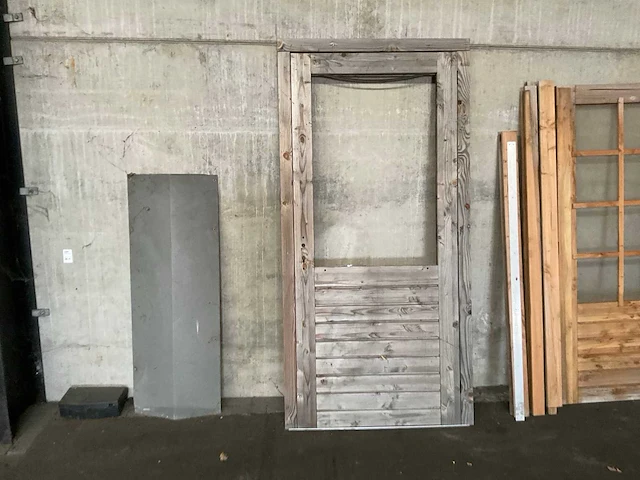 Douglas tuindeur in frame 220x110 cm - afbeelding 2 van  4