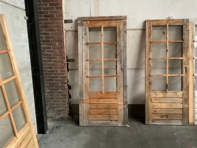 Douglas tuindeur in frame beglaasd 192x90 cm - afbeelding 2 van  4