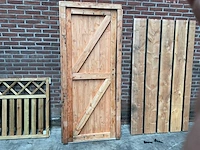 Douglas tuindeur in kozijn 200x90 cm - afbeelding 3 van  3