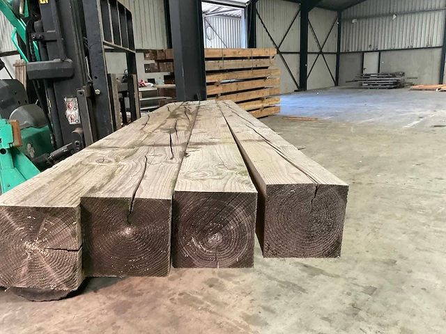 Douglas tuinpaal 400x20x20 cm (4x) - afbeelding 5 van  7