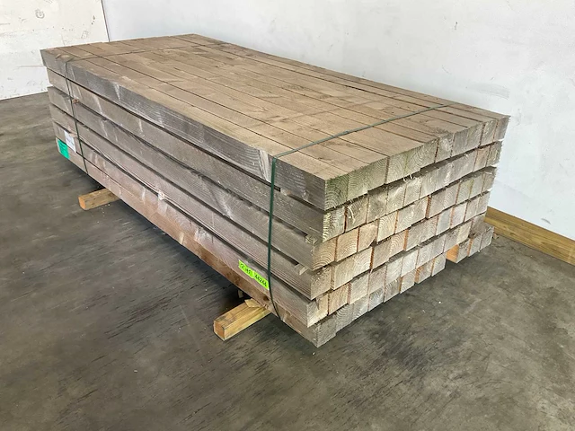 Douglas tuinpaal fijnbezaagd 250x10x10 cm (66x) - afbeelding 2 van  6