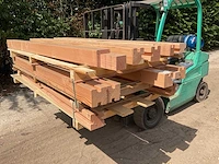 Douglas tuinpaal met inkeping 240x12x12 cm (12x) - afbeelding 1 van  4