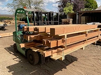 Douglas tuinpaal met inkeping 240x12x12 cm (12x) - afbeelding 2 van  4