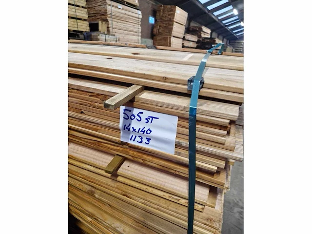 Douglas tuinplank geschaafd - 180x14x1,4 cm (505x) - afbeelding 2 van  7