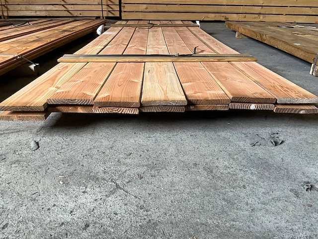 Douglas tuinplank geschaafd 300x14x1,6 cm (14x) - afbeelding 3 van  4
