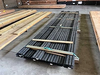 Douglas tuinplank triple profiel zwart geïmpregneerd 400x14,5x1,8 cm (17x) - afbeelding 3 van  4