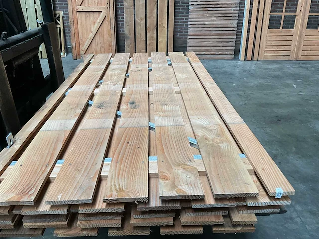 Douglas tuinpoort 11-planks 195x110 cm - afbeelding 2 van  3