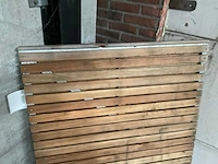 Douglas tuinpoort met metalen frame 180x100 cm - afbeelding 4 van  4