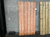 Douglas tuinpoort met metalen frame 190x100 cm - afbeelding 1 van  4