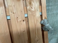 Douglas tuinpoort met metalen frame 190x100 cm - afbeelding 4 van  4