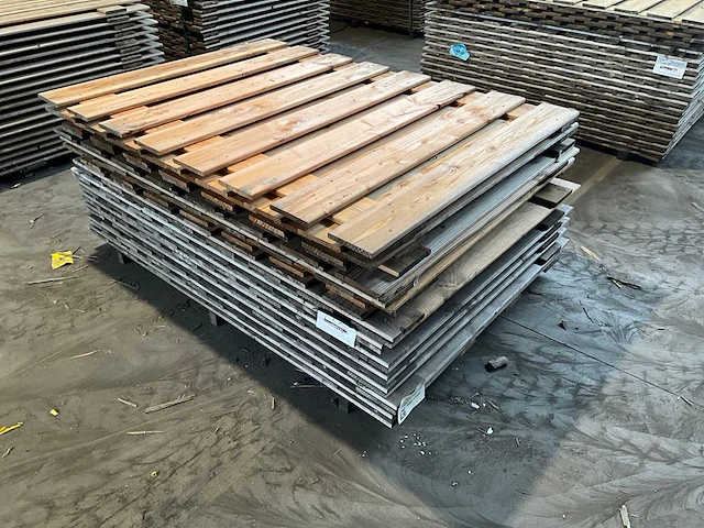 Douglas tuinscherm 15-planks 180x130 cm (12x) - afbeelding 2 van  2