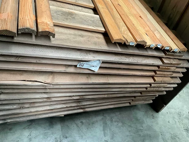 Douglas tuinscherm 15-planks 180x180 cm (24x) - afbeelding 6 van  14