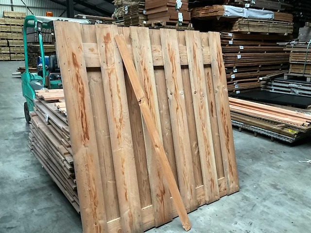 Douglas tuinscherm 15-planks 180x180 cm (24x) - afbeelding 8 van  14
