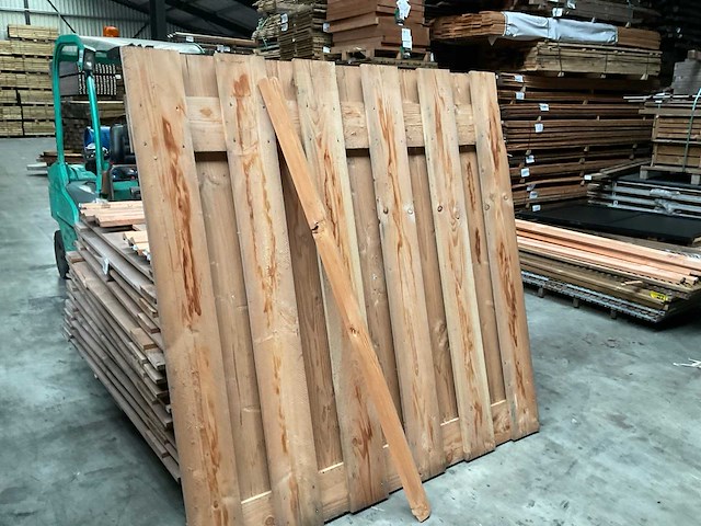 Douglas tuinscherm 15-planks 180x180 cm (24x) - afbeelding 3 van  14