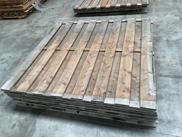 Douglas tuinscherm 15-planks 180x180 cm (5x) - afbeelding 1 van  3