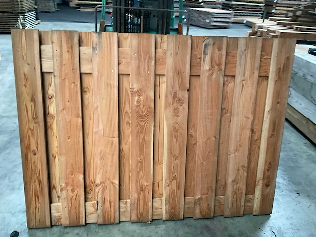 Douglas tuinscherm 19-planks 180x130 cm (17x) - afbeelding 4 van  9