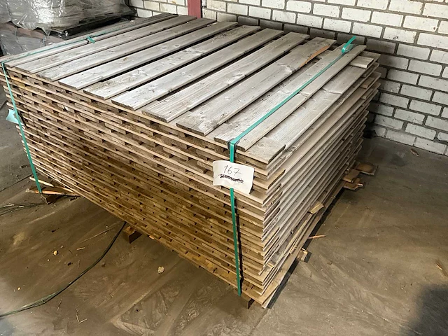 Douglas tuinscherm 19-planks 180x140 cm (15x) - afbeelding 3 van  8