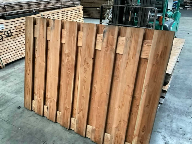 Douglas tuinscherm 19-planks 180x140 cm (15x) - afbeelding 4 van  7