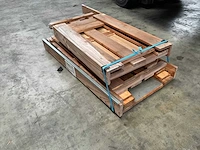 Douglas tuinwerktafel met zinken blad 110x48x109 cm (2x) - afbeelding 2 van  3