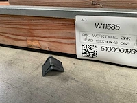 Douglas tuinwerktafel met zinken blad 110x48x109 cm (2x) - afbeelding 3 van  3