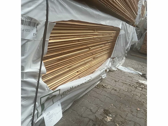 Douglas veer en groef 18x145mm, lengte 400cm (120x) - afbeelding 4 van  4