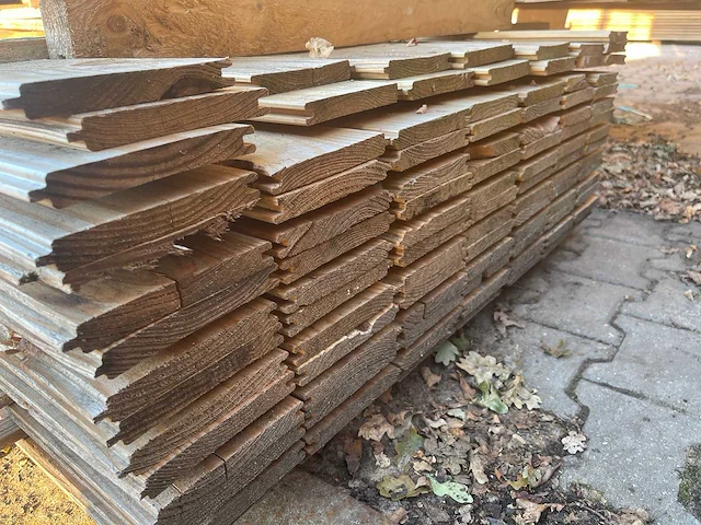 Douglas veer en groef 3000x145x18mm (100x) - afbeelding 3 van  3