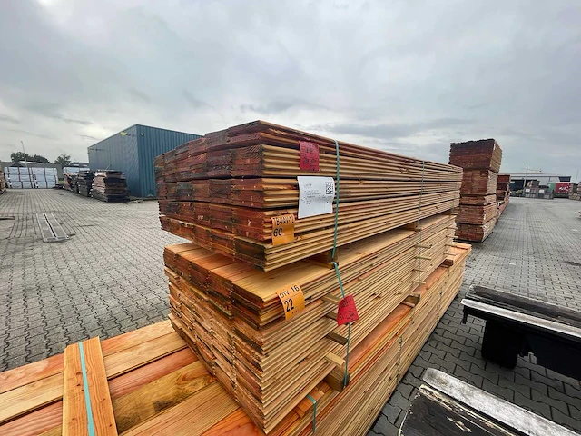 Douglas veer en groef 3000x190x18mm (135x) - afbeelding 2 van  3