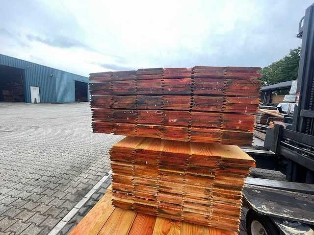 Douglas veer en groef 3000x190x18mm (135x) - afbeelding 3 van  3