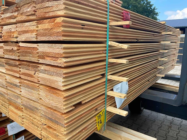 Douglas veer en groef 3000x190x18mm (179x) - afbeelding 2 van  3