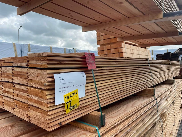 Douglas veer en groef 4000x190x18mm (91x) - afbeelding 2 van  3