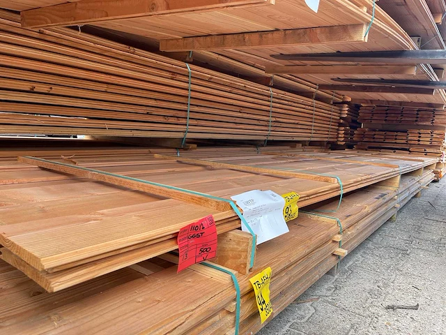 Douglas veer en groef 5000x190x18mm (13x) - afbeelding 2 van  3