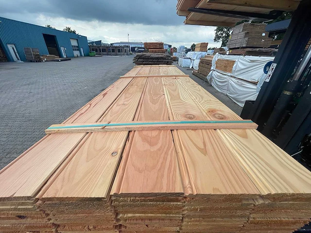 Douglas veer en groef met kraal 3000x170x18mm (105x) - afbeelding 1 van  3